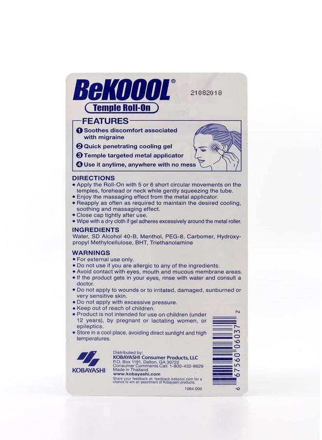 BeKoool Migraine Roll-On Gel, 1 Count - Image 5