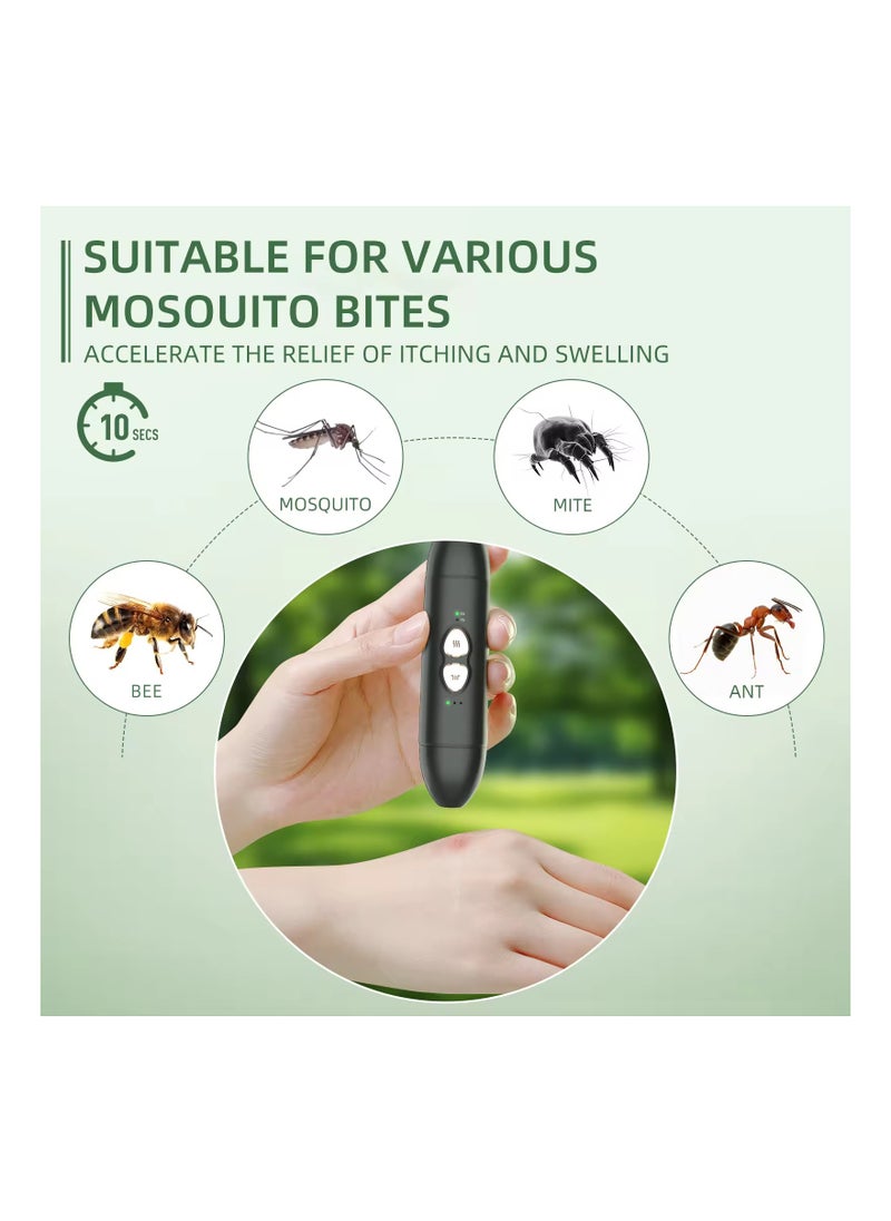 SYOSI - Insect Sting & Bite Relief, 2-IN-1 Bug Bite Relief with Suction Tool and Heat Mosquito Itch Relief, Rechargeable Bug Bite Sucker & Fast Itch Relief from Bug & Mosquito Bites, Summer Outdoor Gadget - Image 1