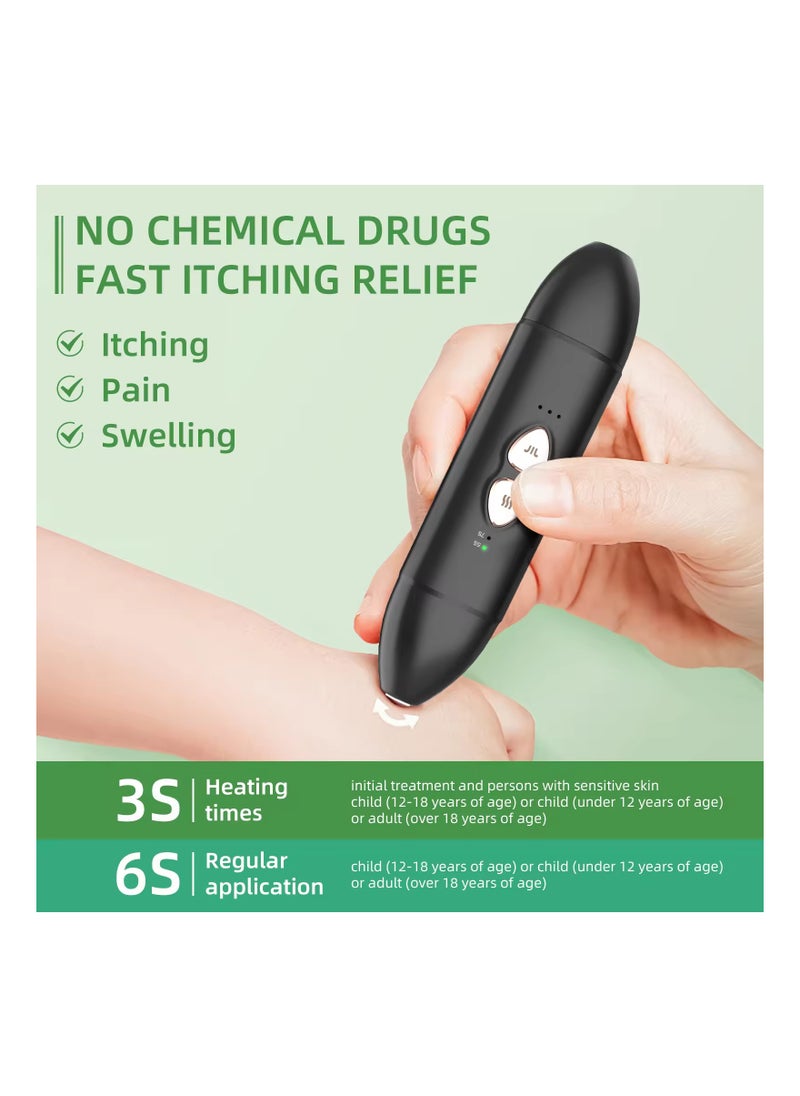 SYOSI - Insect Sting & Bite Relief, 2-IN-1 Bug Bite Relief with Suction Tool and Heat Mosquito Itch Relief, Rechargeable Bug Bite Sucker & Fast Itch Relief from Bug & Mosquito Bites, Summer Outdoor Gadget - Image 1