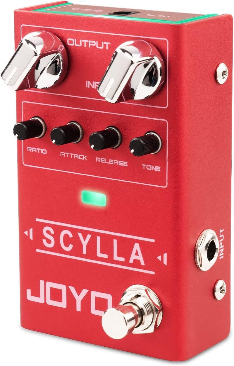 JOYO Bass Guitar Pedals Compressor Effect Pedal with Precise Compression Knobs Low Noise and High Dynamic Control Range for Bassist Electric Guitar Bass (SCYLLA R-27) - Image 1