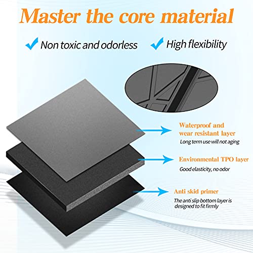 Elsetyler Cargo Liner for Dodge Charger/Chrysler 300 - Black TPO All Weather Heavy Duty Waterproof Rear Cargo Tray Trunk Floor Mat Protector Compatible with 2011-2023 Dodge Charger/Chrysler 300 - Image 4
