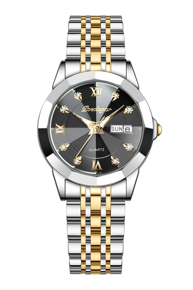 پوداجار المرأة ساعة، النساء للماء مضيئة الكوارتز الكلاسيكية ساعة المعصم-30mm - Image 1