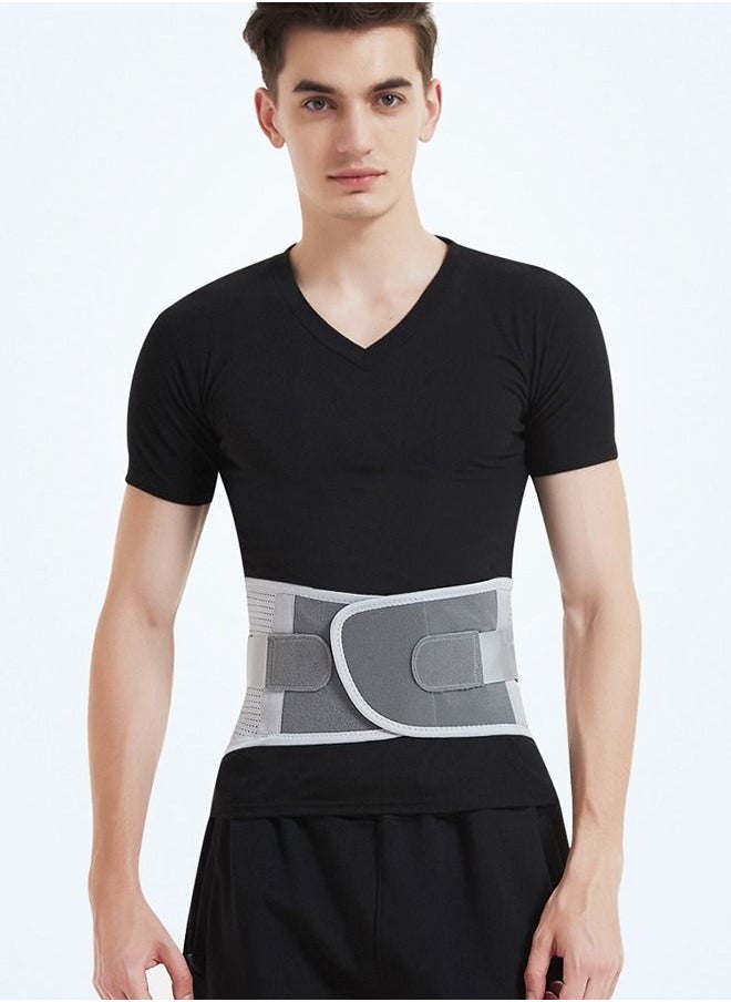 GROIC - Back Brace Lumbar Support Belt for Lower Back Pain Relief, Breathable Back Support Belt with 4 Metal Support Stays for Heavy Lifting, Work and Exercise, Men and Women, L - Image 1