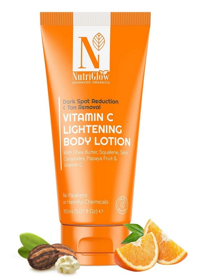 نيوتريجلو لوشن تفتيح الجسم بفيتامين سي من Nutriglow Advanced Organics Advanced Organics للرجال والنساء - 150 مل - Image 1