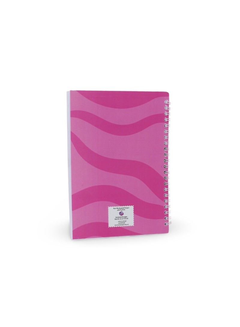 Work Hard Dream Big Spiral Notebook – Pink Motivational Design - Image 2