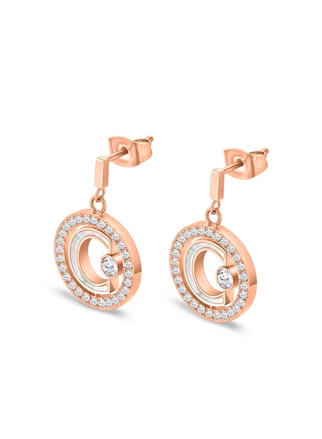 CERRUTI 1881 Marque Pink Chic and Stylish Women's Earrings