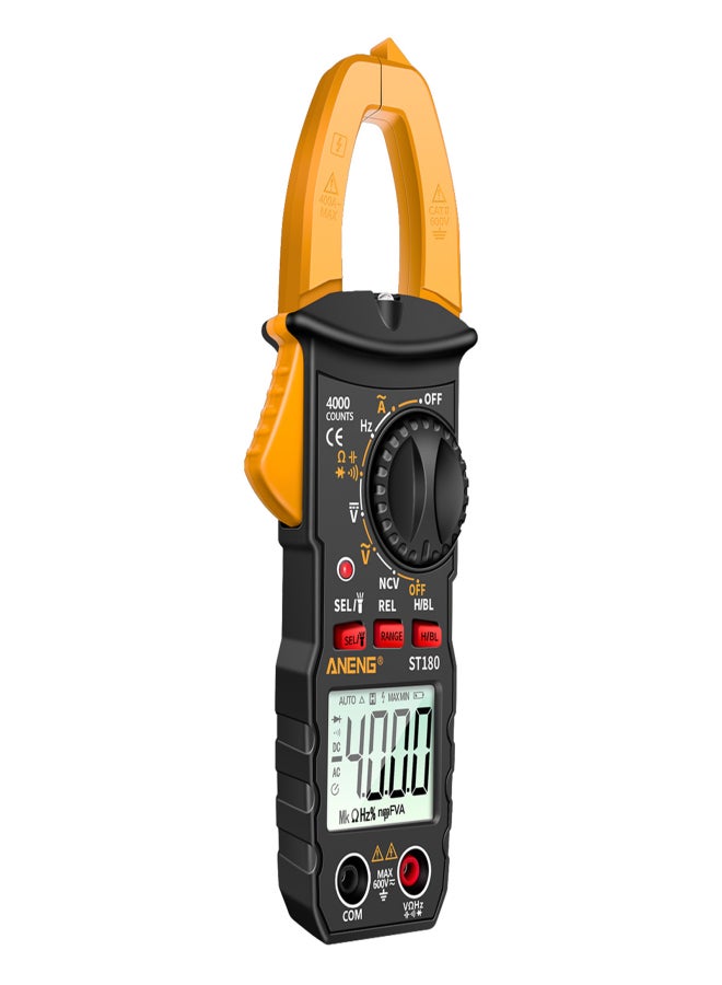 ANENG ST180 4000 Counts Digital Clamp Meter Multimeter Clamp Multimeter Voltmeter Ammeter AC DC Voltage AC Current Meter NCV Tester Universal Meter Tester Current Clamp Tester -30~1000℃ Temperature Resistance Capacitance Frequency Diode Measurement - Image 2