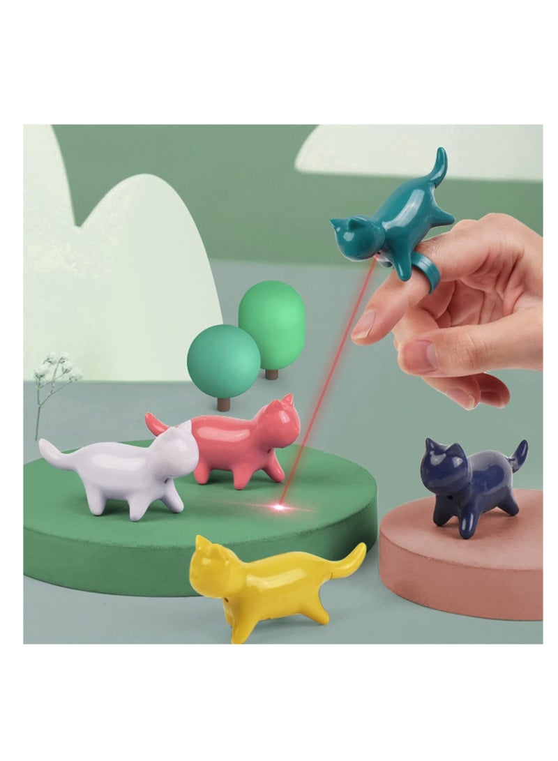 Cool Baby COOL BABY Cat Toy Funny LED Pointer Ring Interactive Stick Finger Light Training Small Animals (Black)  - Image 3