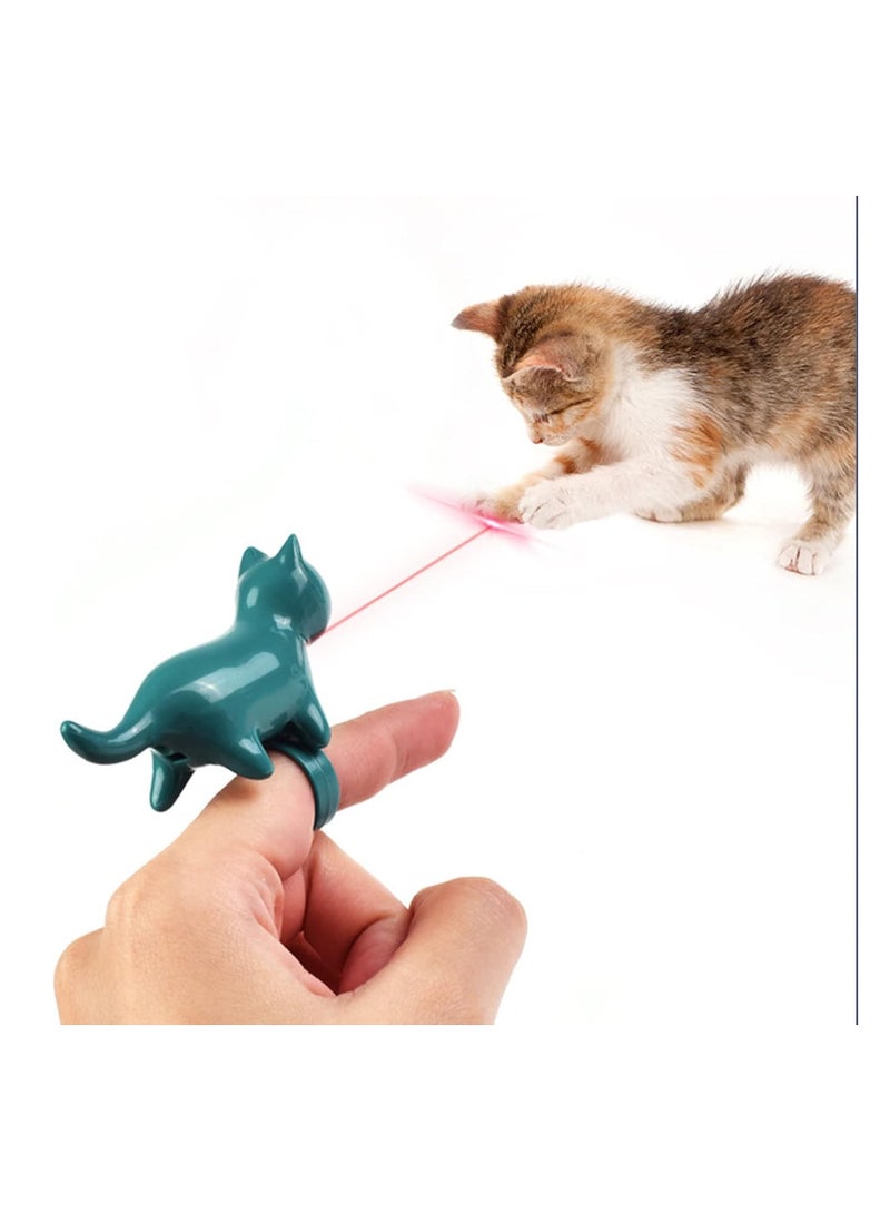 Cool Baby COOL BABY Cat Toy Funny LED Pointer Ring Interactive Stick Finger Light Training Small Animals (Black)  - Image 4