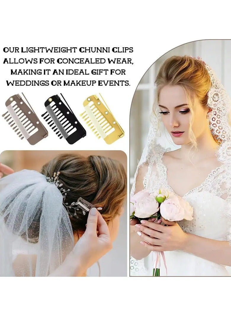 Rozino Alloy Hair Clips Set, Bohemian Minimalist Style, Oblong Shape, Solid Color, Hair Accessories for Hats, Veils, Scarves, Wigs - Versatile Hair Grips 5 PCS - Image 2