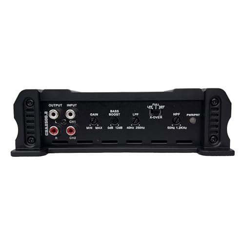 Orion Cobalt Series CBA2500.2 High Efficiency 2-Channel Class A/B Amplifier for Car Audio Stereo - 2500W High Output, 2/4 Ohm Stable, Adjustable Low/High Pass, Bass Boost, MOSFET Power Supply. - Image 3