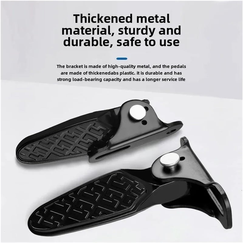 Ebike pegs 2 Pairs Of Foldable Electric Car Footrests, Rear Foot Pump, Motorcycle Seat Cushion, Modified Vehicle Footrests - Image 5