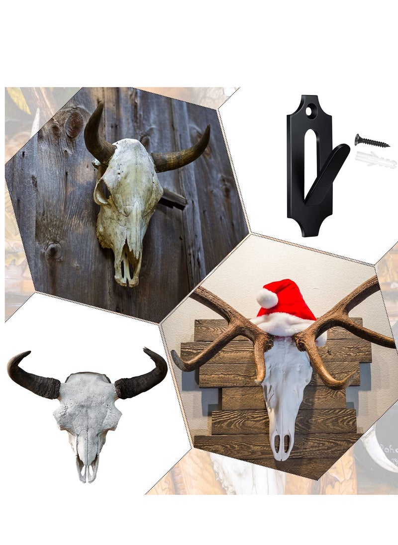 Generic - European Deer Skull Mounting Kit - 4 Pcs Wall Hooks for Antlers & Animal Decor, Perfect for Indoor & Outdoor Display - Image 1