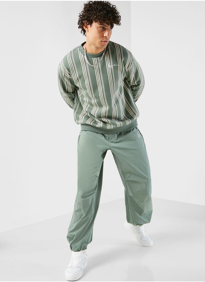 Karl Kani - Small Signature Striped Sweatshirt - Image 1