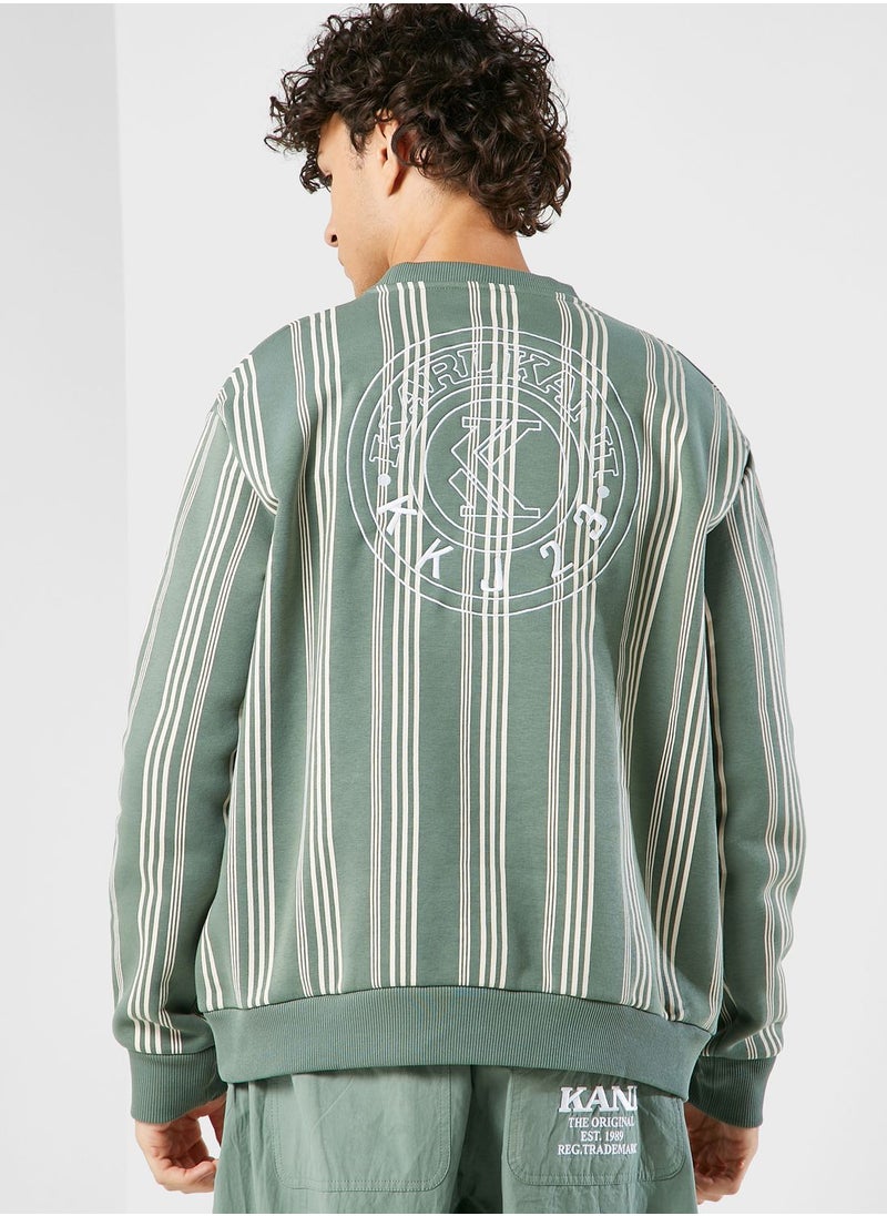 Karl Kani - Small Signature Striped Sweatshirt - Image 1