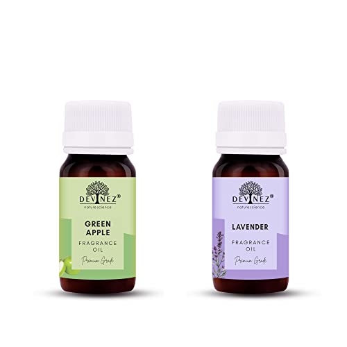 Devinez Green Apple, Lavender Aroma Oil for Diffuser/Ultrasonic Aroma Diffuser/Tealight Diffuser/Reed Diffuser, 30ml Each - Image 1
