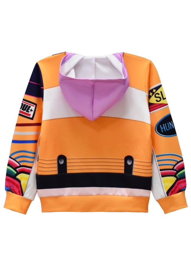 general KPop Demon Hunters Medium and Large girls Jacket zipper Hoodie cosplay Costume - Image 3