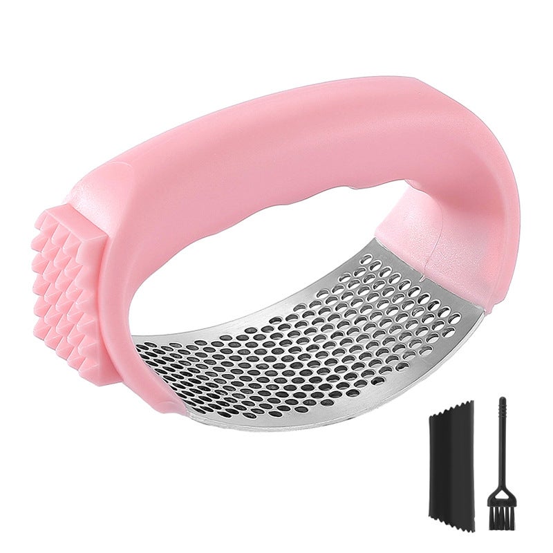 Multi-Purpose 304 Stainless Steel Garlic Press Meat Floss Press Garlic Two-In-One Garlic Press - Image 1