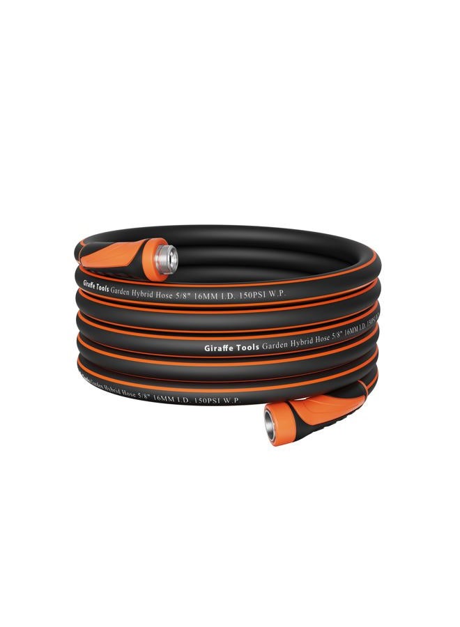 Giraffe Tools Garden Hose 50ft x 5/8", Water Hose Heavy Duty, Flexible, Lightweight Hybrid Hose with Swivel Handle, Male to Female Fittings, Burst 600 PSI - Image 1
