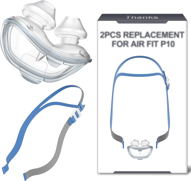 MEDICOLOR Nose Pillow with Headgear for P10 - Nasal Pillow Medium with Headgear Replacement Kit Supplies for P10 Series - Great-Value & Fully Adjustable, Frame Not Included