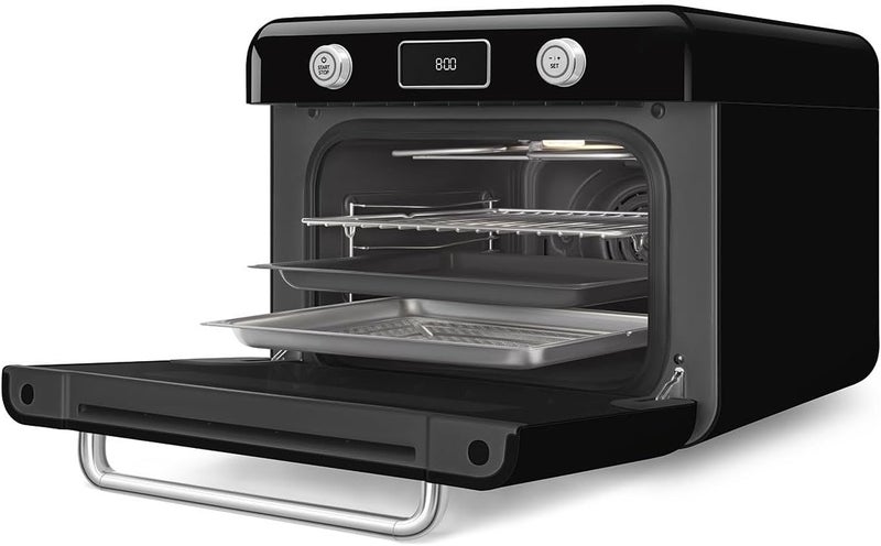 Smeg 50’s Style Countertop Combi Steam Oven - Black, Multi-Function Cooking with 33 Built-In Recipes 30 L 1800 W COF01BLUK black - Image 4