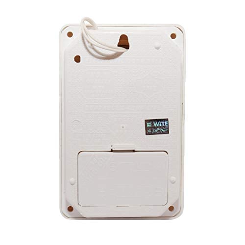 WiTE The Right Choice Plastic Assalam Walekum Rectangular Shape Muslim Religion Tune Wired Door Bell, 10 X 8 X 3 cm, White - Image 4