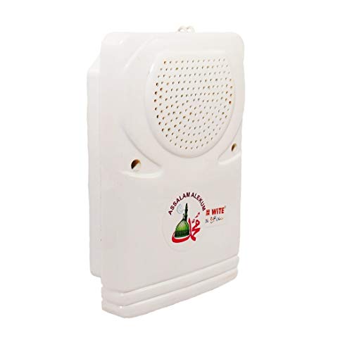 WiTE The Right Choice Plastic Assalam Walekum Rectangular Shape Muslim Religion Tune Wired Door Bell, 10 X 8 X 3 cm, White - Image 2