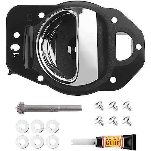 WEDOAUTO Chrome Interior Door Handle FrontRear Left Driver Side Replacement Fit for Chevrolet HHR 2006 2007 20082011 SS Wagon 4DoorSS Panel Wagon 2Door 20L l4 Replace 25812196 19299614 80369 - Image 1