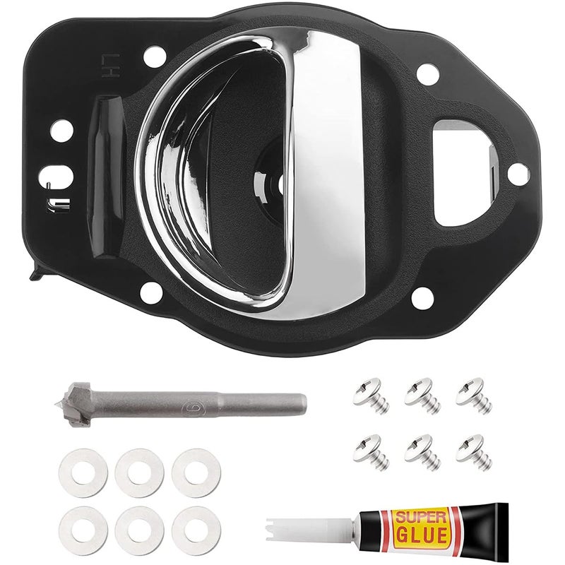 WEDOAUTO Chrome Interior Door Handle FrontRear Left Driver Side Replacement Fit for Chevrolet HHR 2006 2007 20082011 SS Wagon 4DoorSS Panel Wagon 2Door 20L l4 Replace 25812196 19299614 80369 - Image 2