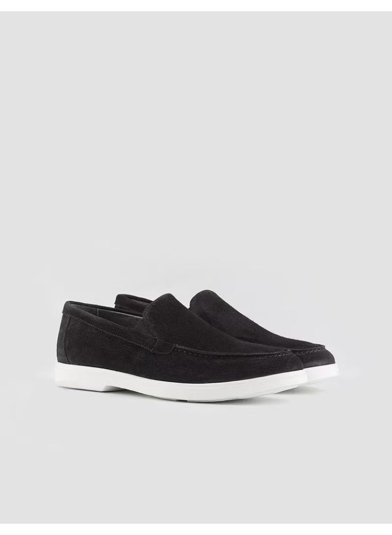 Cabani Leather Black Suede Men's Casual Shoes - Image 3