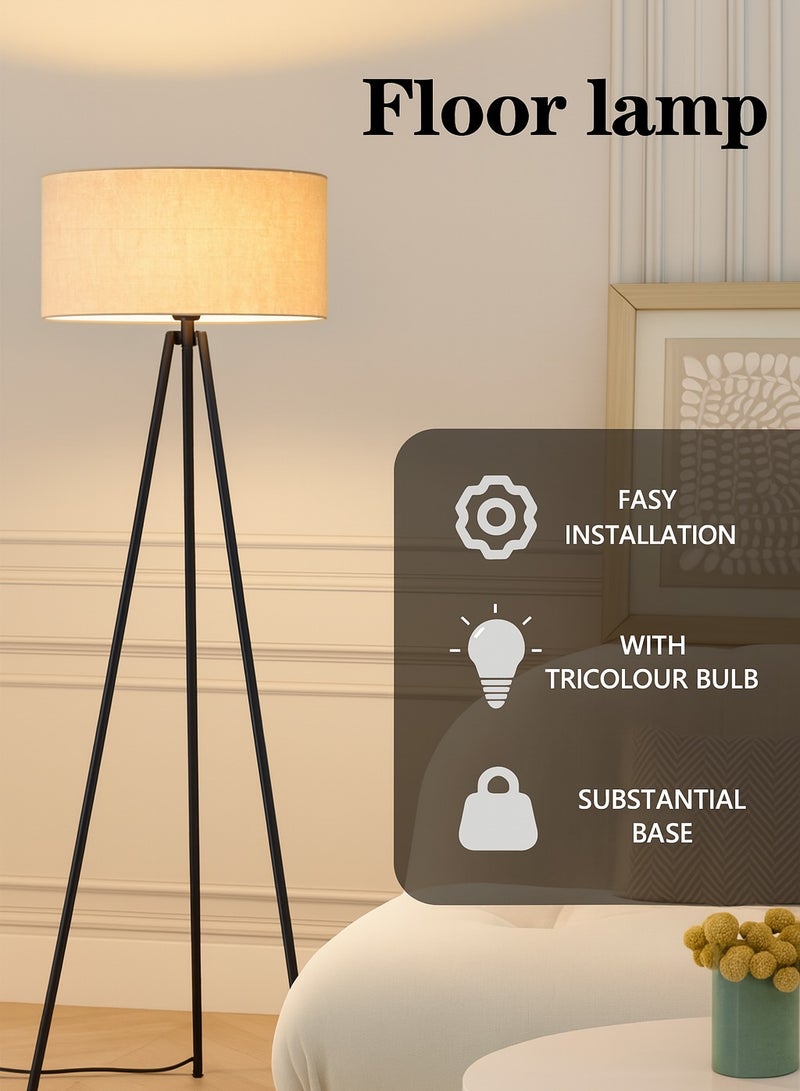 Fullight Triangle Floor Lamp 12W Dimmable with Remote & App Control,  Adjustable Standing Lamp, 155x34 cm, Ideal for Living Room, Bedroom, and Study - Image 3