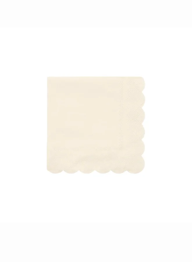 Meri Meri Cream Simply Eco Small Napkins