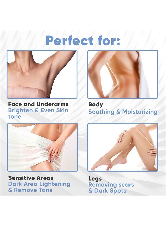 Estetist Skin Brightener Gel for Body Face Neck Armpit Knees Elbows Underarms Bikini and Sensitive Areas Dark Spot Remover Cream Anti-Aging Skin Lightening Corrector for Women and Men All-Natural Ingredients - Image 3