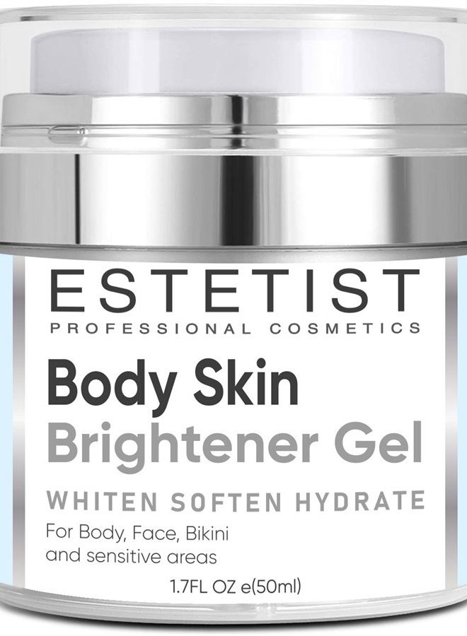 Estetist Skin Brightener Gel for Body Face Neck Armpit Knees Elbows Underarms Bikini and Sensitive Areas Dark Spot Remover Cream Anti-Aging Skin Lightening Corrector for Women and Men All-Natural Ingredients - Image 1