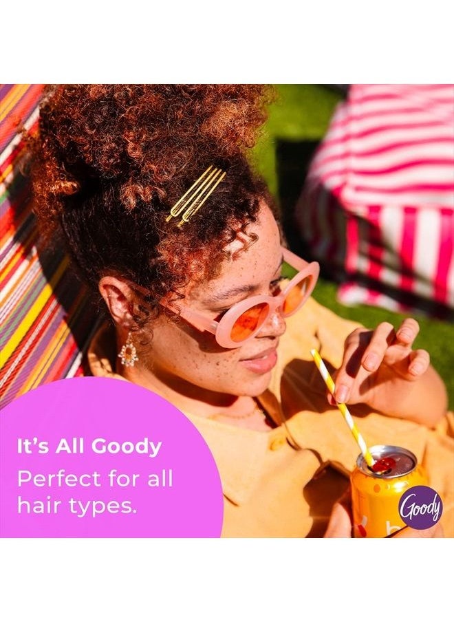 Goody Goody Styling Hair Bobby Pins - 100 Count, Black - Slideproof and Lock-In Place - Suitable for All Hair Types - Pain-Free Hair Accessories for Women and Girls - All Day Comfort  - Image 4