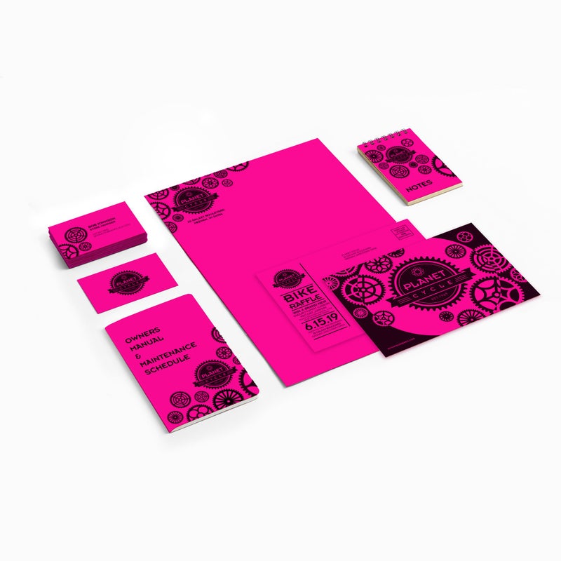Neenah Astrobrights Color Cardstock, 65 lb Cover Weight, 8.5 x 11, Fireball Fuchsia, 250/Pack - Image 4