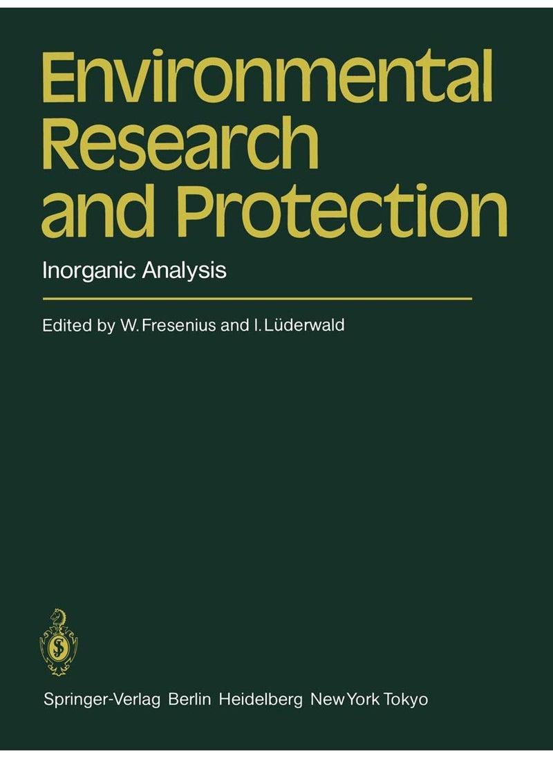 Environmental Research and Protection: Inorganic Analysis 