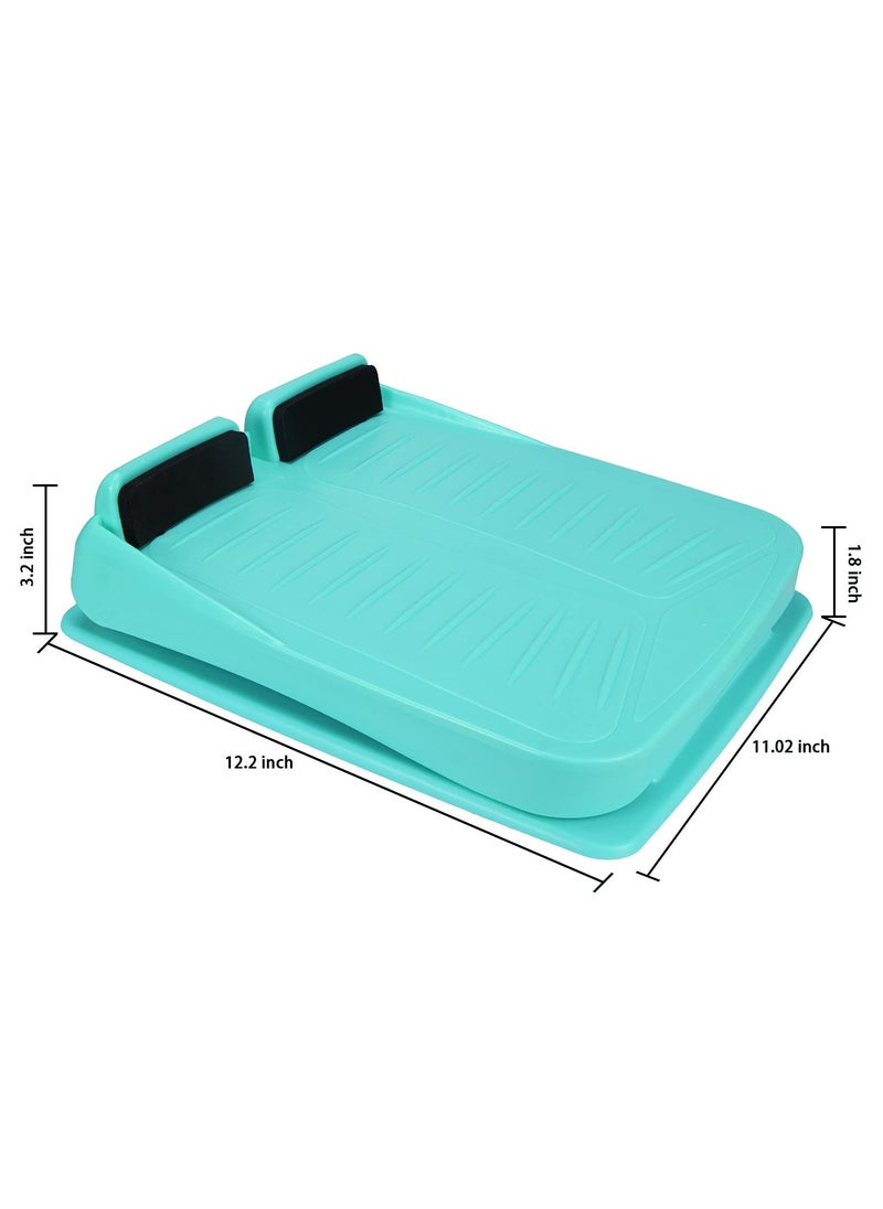 SYOSI - Calf Stretcher Slant Board, Adjustable 4 Level Incline Board with Anti Slip Design, Leg Foot Balancing Fitness Pedal Wedge for Home Office, Blue - Image 1