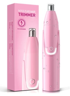 ZORAMI ZORAMI Rechargeable Ear and Nose Hair Trimmer  2025 Professional Painless Eyebrow  Facial Hair Trimmer for Men Women Powerful Motor and DualEdge Blades for Smoother Cutting Pink 
