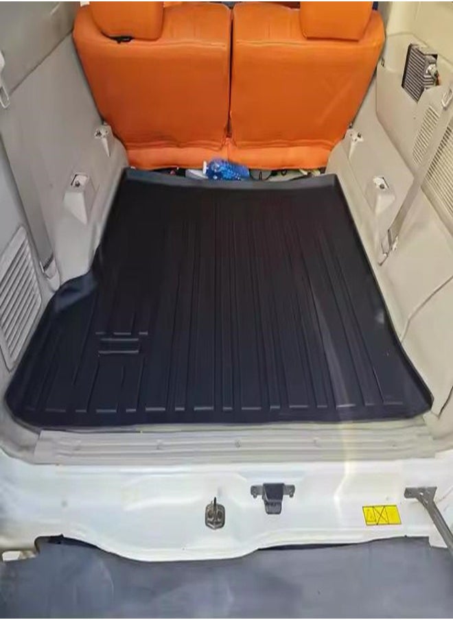 Generic - Nissan Patrol Safari Y61 Floor Mats And Trunk Mat Set, 5D Tpe Floor And Trunk Mats for Patrol Super Safari Y61, Heavy Duty Mats, Black - Image 1