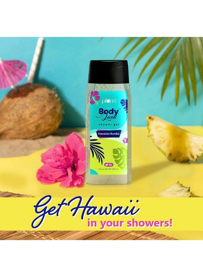 Plum BodyLovin' Hawaiian Rumba Shower Gel (100ml) | Body Wash | Travel-Friendly | Beachy Fragrance | Super-Lathering - Image 3