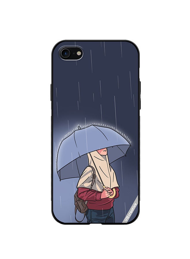 VR CREATIVE Protective Case Cover For Apple iPhone SE (2022) Rainy Days Design Multicolour - Image 1