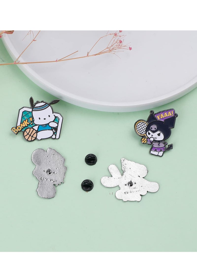 SYOSI Cute Enamel Cat and Book Pins Set, Kitty Cat Enamel Lapel Pins, Kitty Badges Button Pins, Brooch Pins Cartoon Brooch Pins Lapel Badges for Clothing Bags, Jackets Hats, DIY Accessories - Image 4
