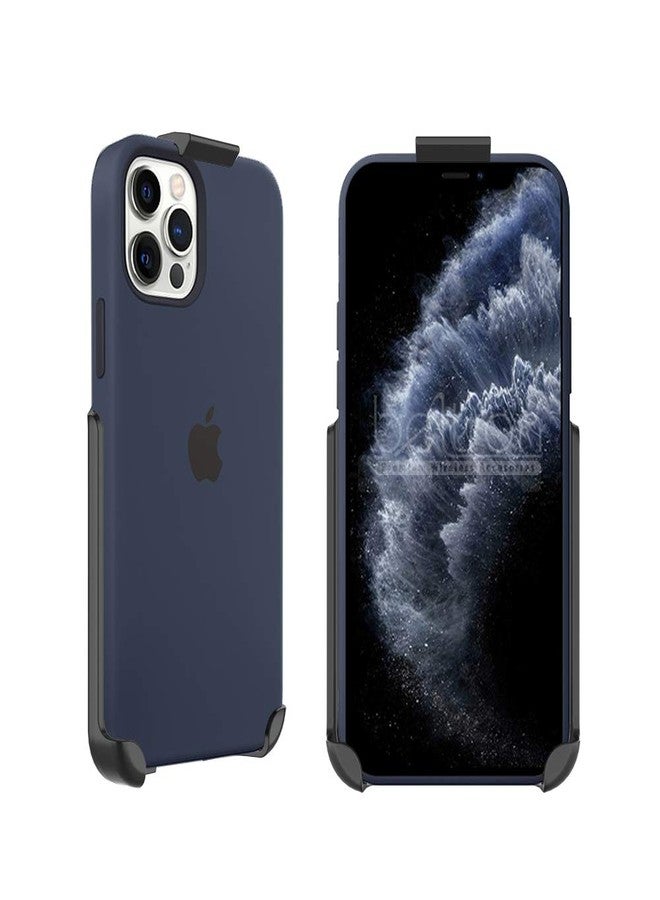 جراب BELTRON بمشبك حزام لهواتف iPhone 14 Plus/Pro Max و 13 Pro Max و 12 Pro Max - متوافق مع غطاء السيليكون (الجراب فقط، الغطاء غير متضمن) - Image 2