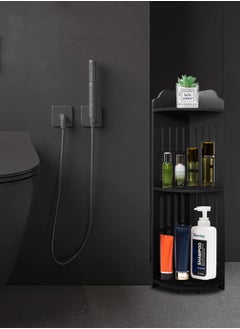 AOJEZOR Corner Rack, Corner Storage Rack, PVC, universal for any situation, height 31.5 inches (80 cm), Black  - Image 5