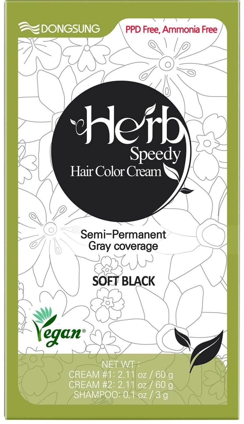 Herb Speedy Color Cream - Soft Black - Image 1