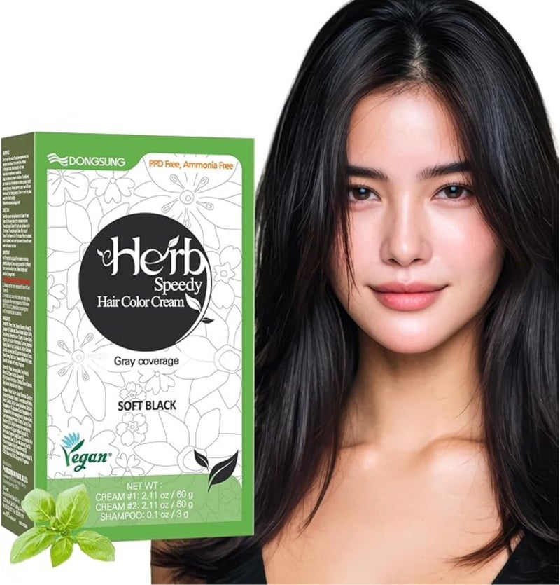 Herb Speedy Color Cream - Soft Black - Image 3