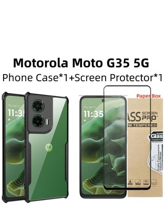[1+1 Sets] For Motorola Moto G35 5G Case Cover & Screen Protector Phone Case with Anti Drop Function,Tempered Flim - pzsku/Z454605D370E47B3F43F3Z/45/_/1732612014/9c2c27b3-6f55-443f-8768-fa84da196f5d