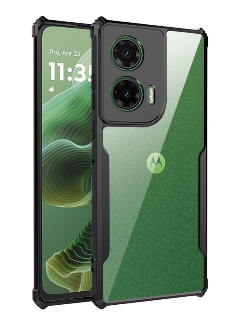 [1+1 Sets] For Motorola Moto G35 5G Case Cover & Screen Protector Phone Case with Anti Drop Function,Tempered Flim