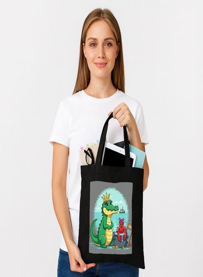 PrintingZone Printed Tote Bag For Women| Modern Stylish Printed Canvas Tote - Image 4